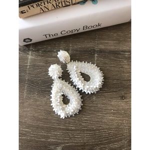 Flower statement earrings